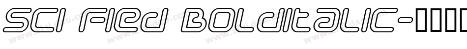 Sci Fied BoldItalic字体转换